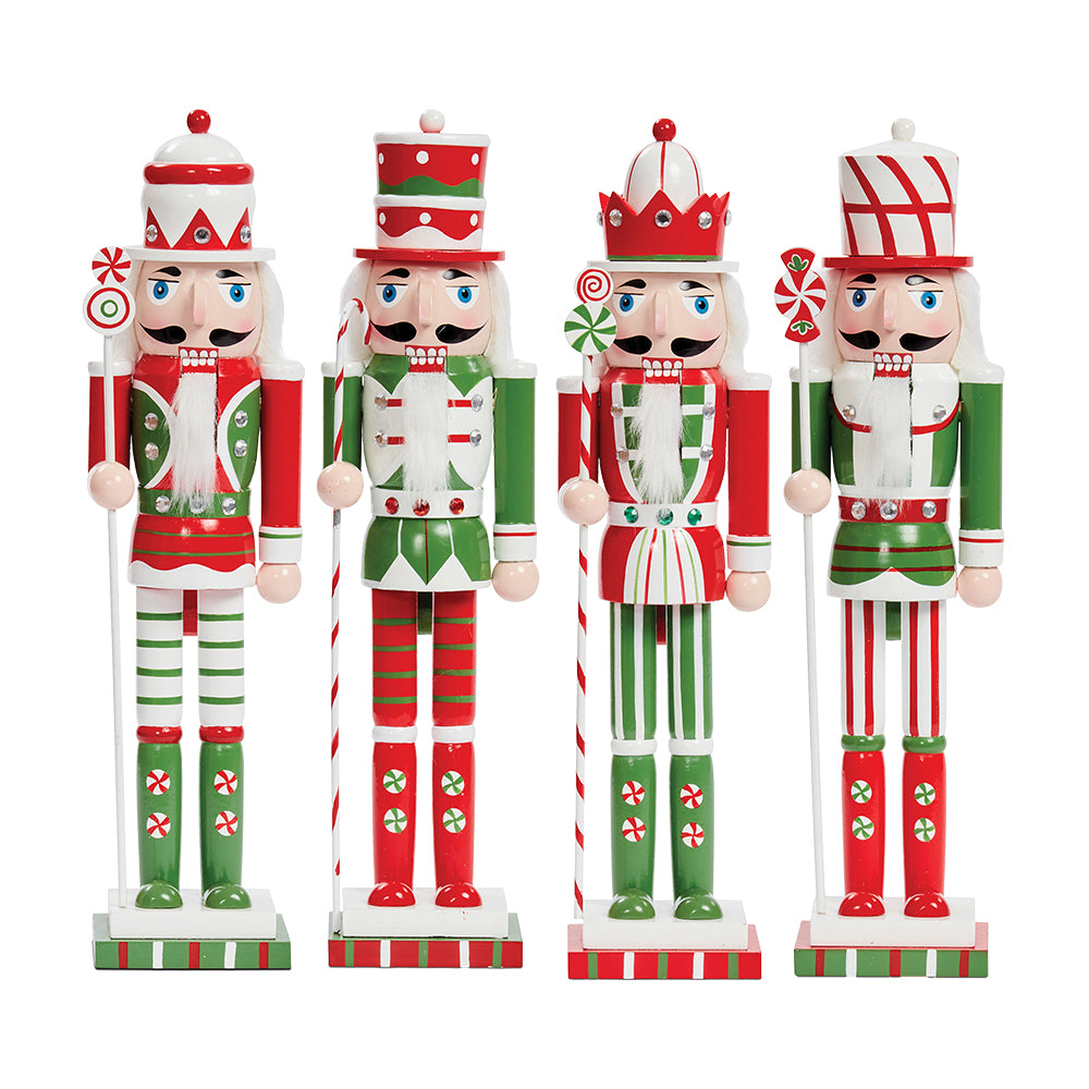 Candy Cane Nutcrackers Choice of 4 38cm The Christmas Imaginarium