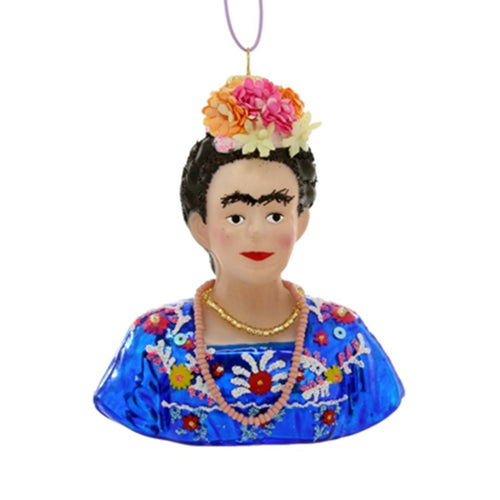 Frida Kahlo Glass Christmas Tree Decoration - The Christmas Imaginarium