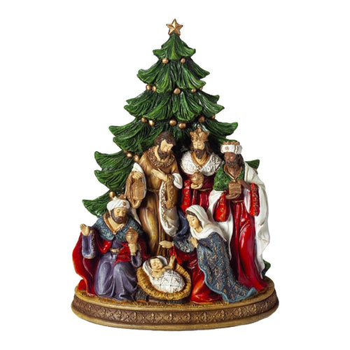 Nativity Scene with Christmas Tree - The Christmas Imaginarium