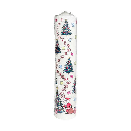 Pillar Advent Candle (Christmas Trees) - The Christmas Imaginarium