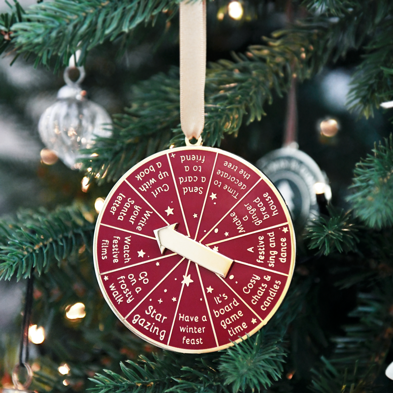 12 Days Of Advent Ideas Enamel and Metal Spinning Christmas Decoration