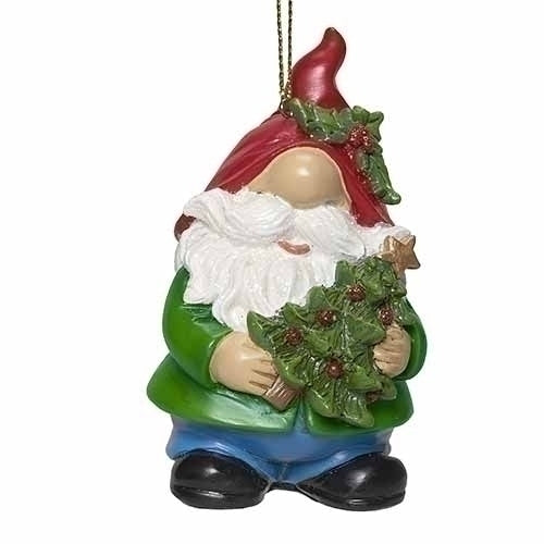 Elf Holding Christmas Tree Ornament