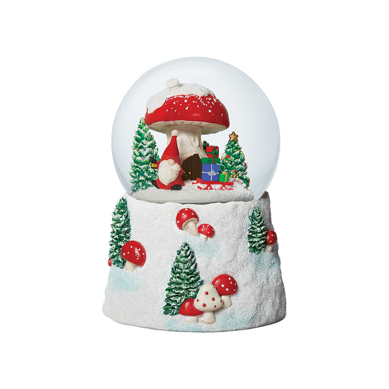 Toadstool House with Gonk Snow Globe