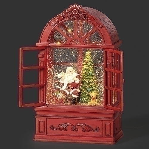 Light-Up Water Spinner – Santa in Red Truck (28 cm festive lantern)