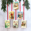 Miniature Book Christmas Tree Decoration Around The World With Santa