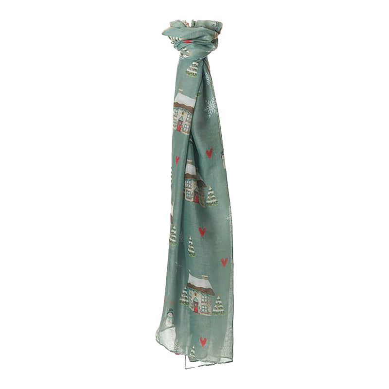 Christmas Village Lightweight Scarf – 180 x 70 cm