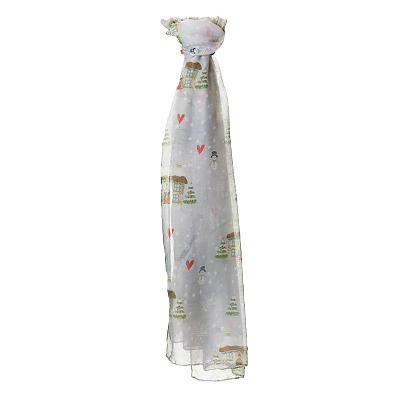 Christmas Village Lightweight Scarf – 180 x 70 cm