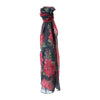Festive Poinsettia Christmas Scarf – 180 x 70 cm