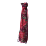 Festive Poinsettia Christmas Scarf – 180 x 70 cm