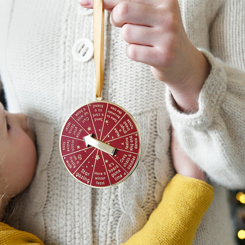 12 Days Of Advent Ideas Enamel and Metal Spinning Christmas Decoration