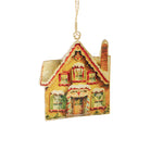 Metal Gingerbread House Decorations – Choice of 2 - 11cm