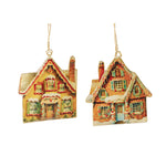 Metal Gingerbread House Decorations – Choice of 2 - 11cm