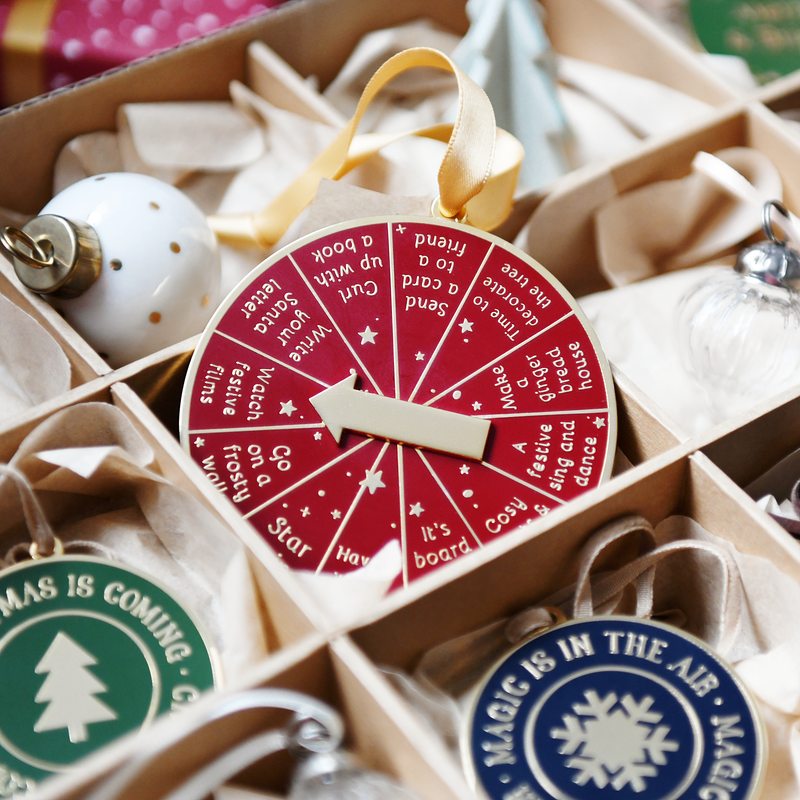 12 Days Of Advent Ideas Enamel and Metal Spinning Christmas Decoration