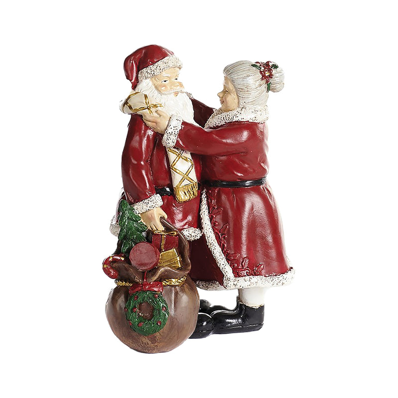 Santa & Mrs Claus Getting Ready for Christmas Eve 16cm