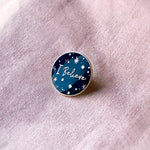 Blue 'I Believe' Enamel Pin Badge