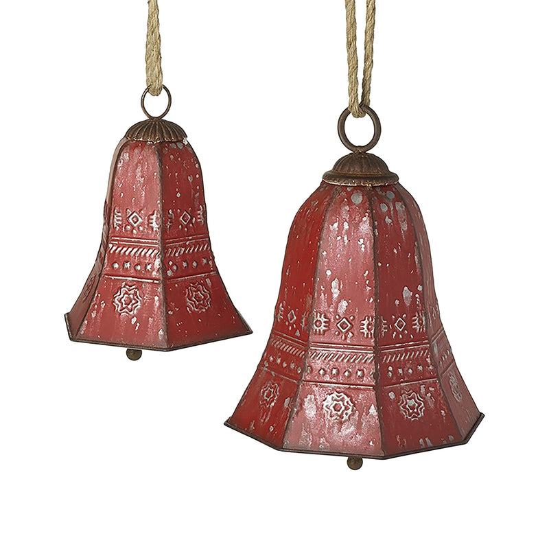 Large Pair of Red Elven Bells - 29cm