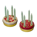 Mini Advent Candle Wreaths – 5cm (Choice of 2 Designs)