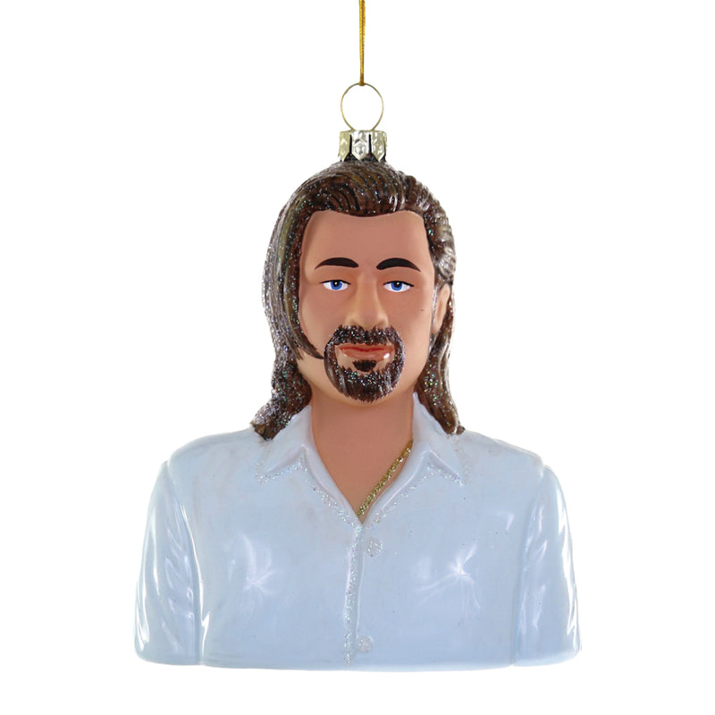 Glass Brad Pitt Christmas Tree Decoration