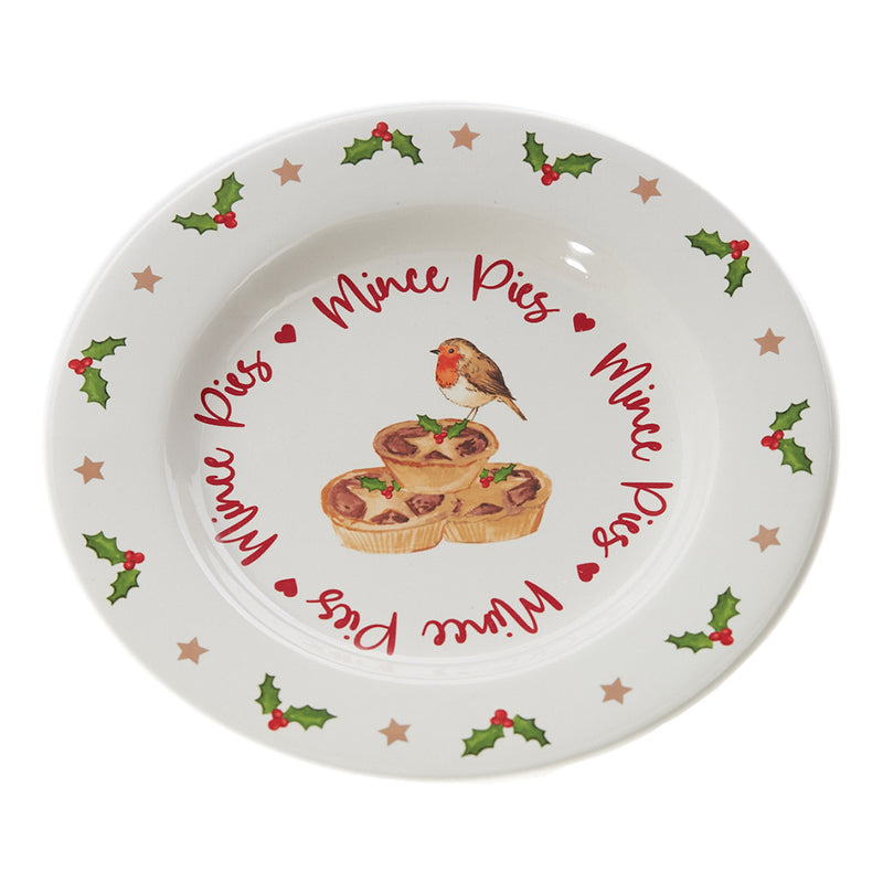 Ceramic Mince Pie Plate - 22cm