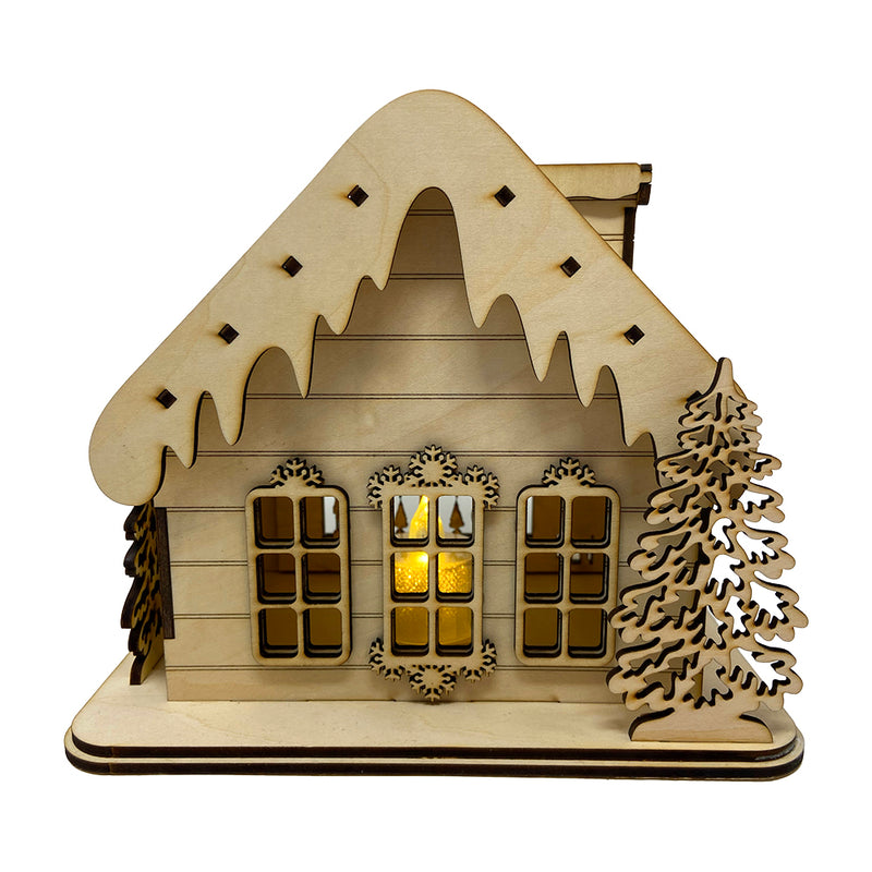 The Christmas Imaginarium German Style Wooden Light Up Shop