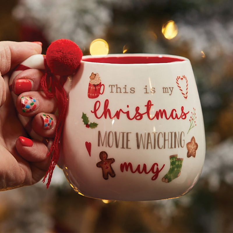 Ceramic 'Christmas Movie Watching Mug'