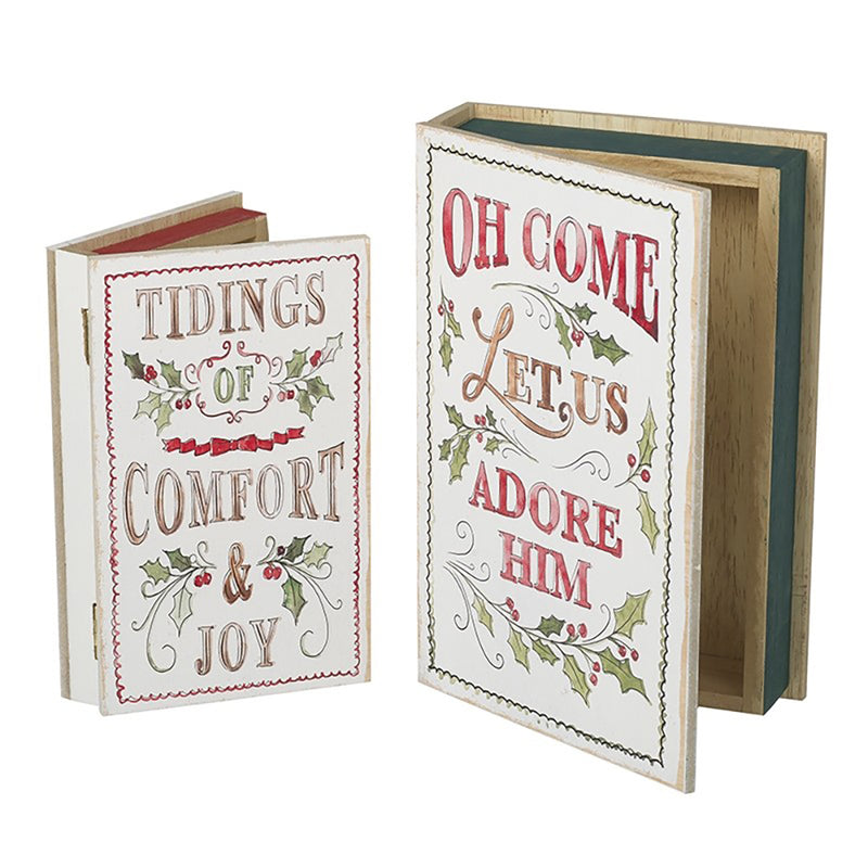 Christmas Nesting Book Box Set – “Tidings of Comfort & Joy” + “Oh Come Let Us Adore Him”