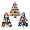 Crystal Christmas Tree Brooch (Choice of 3)