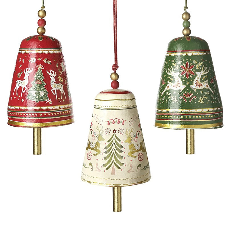 Decorative Hanging Christmas Bells – Choice of 3
