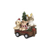 Dogs & Cats in Merry Christmas Carts - Choice of 2 - 11cm