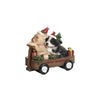 Dogs & Cats in Merry Christmas Carts - Choice of 2 - 11cm