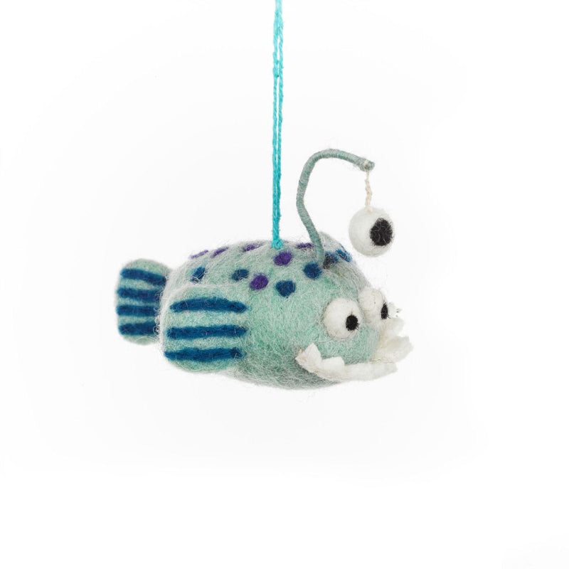 Felt Angler Fish Christmas Tree Decoration