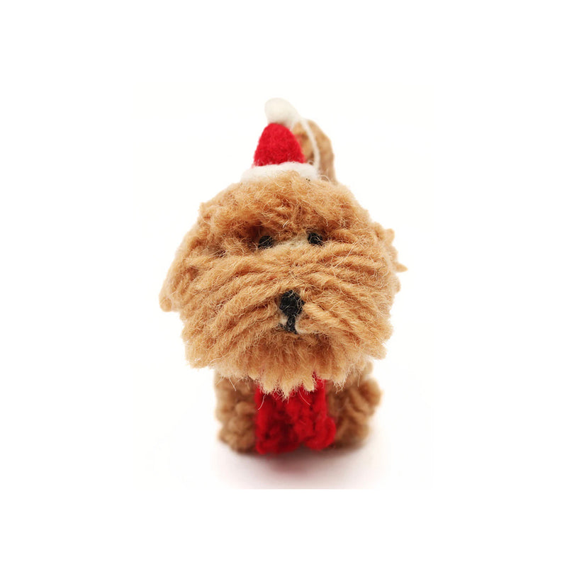 Felt Cockapoo Christmas Tree Decoration