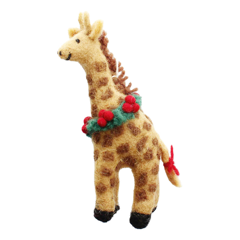 Felt Giraffe Christmas Tree Decoration