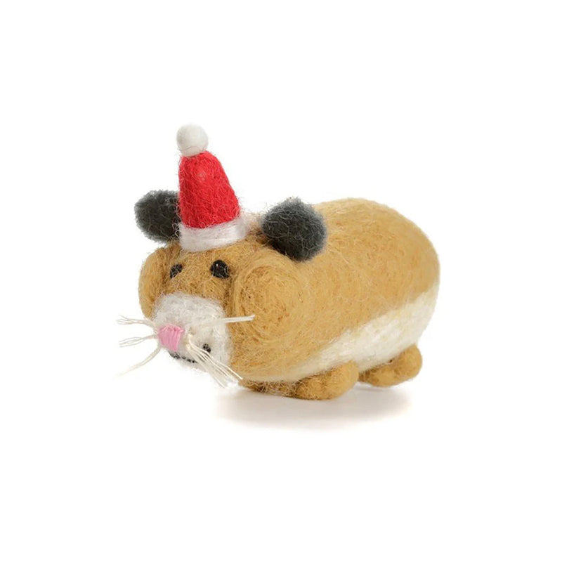 Felt Hamster Christmas Tree Decoration