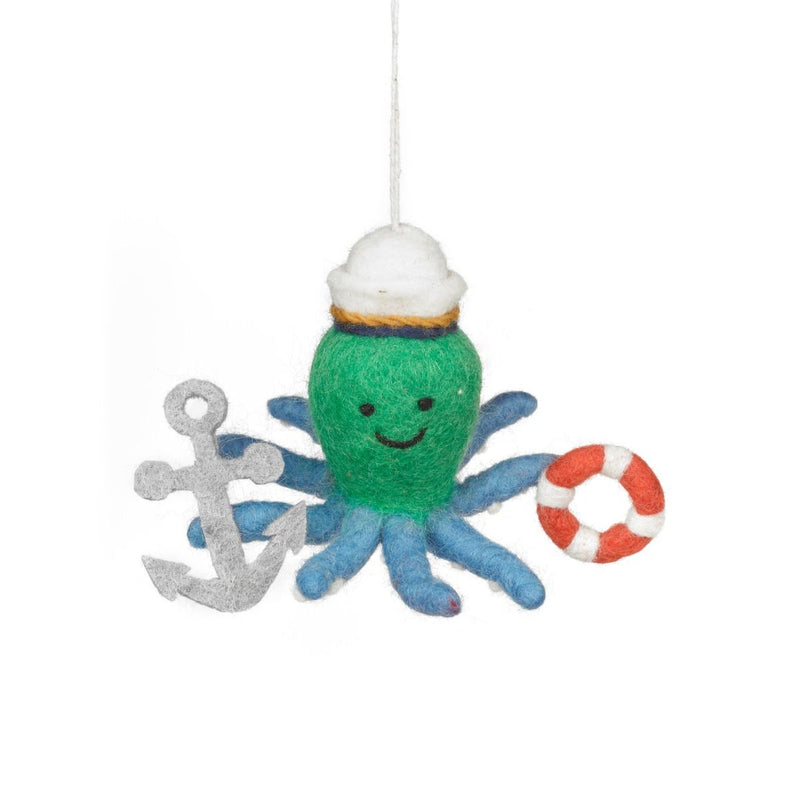 Felt Octopus Christmas Tree Decoration
