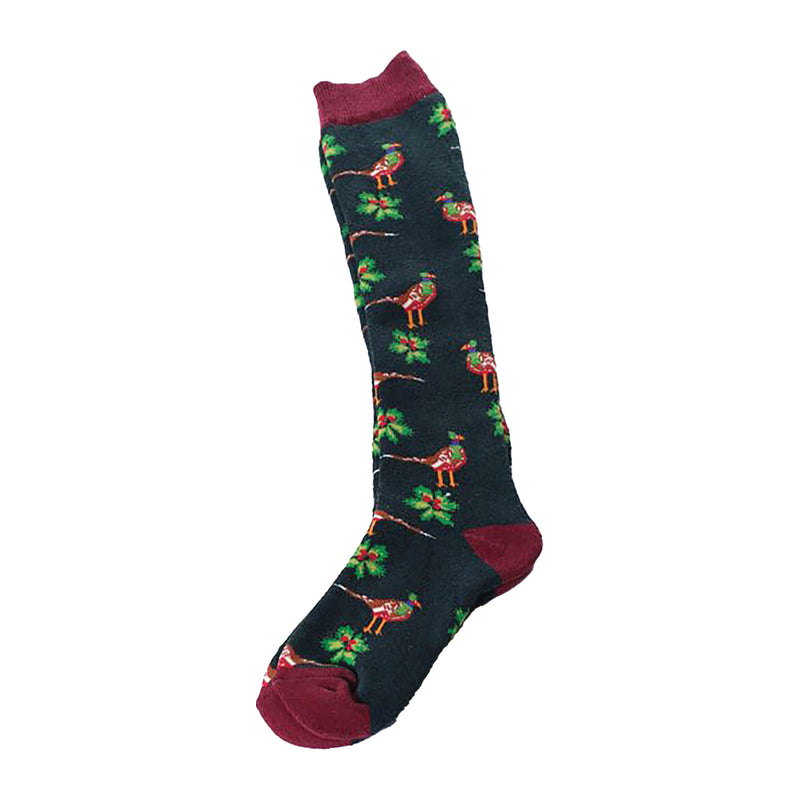 Festive Welly & Garden Socks – Hedgehog & Pheasant Designs