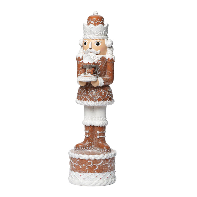 Gingerbread Nutcracker with Moving Carousel