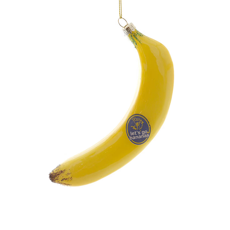 Glass Banana Christmas Tree Decoration – 15cm