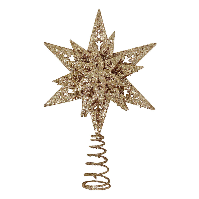 Elegant Sparkly North Star Christmas Tree Topper