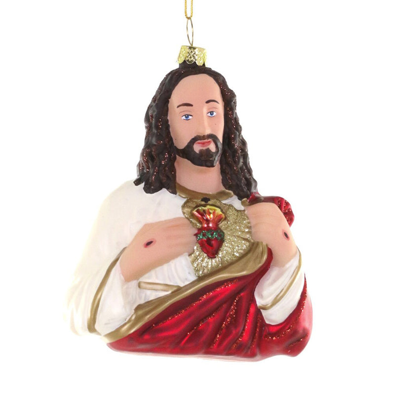Jesus Glass Christmas Tree Decoration – 11cm