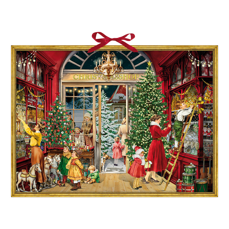 Large Vintage-Style Christmas Shop Advent Calendar
