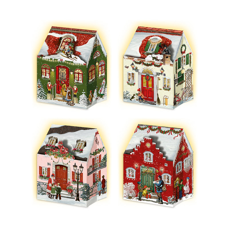 Christmas House Advent Lantern Cards – Choice of 4 Magical Designs