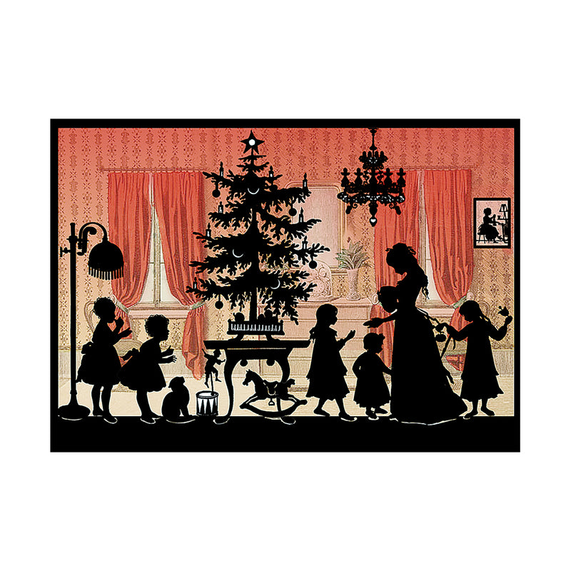 Mini Elf Silhouette Advent Calendar Cards (Choice of 6)