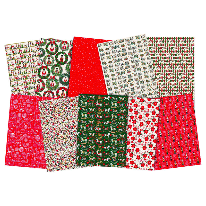 Nutcracker Christmas Wrapping Paper Book – 10 Tear-Out Sheets with Gift Tags
