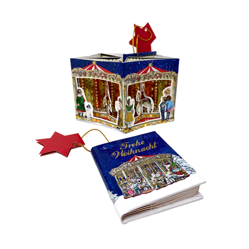 Pop-Up Book Christmas Tree Decoration – Choice of 3 Vintage Designs