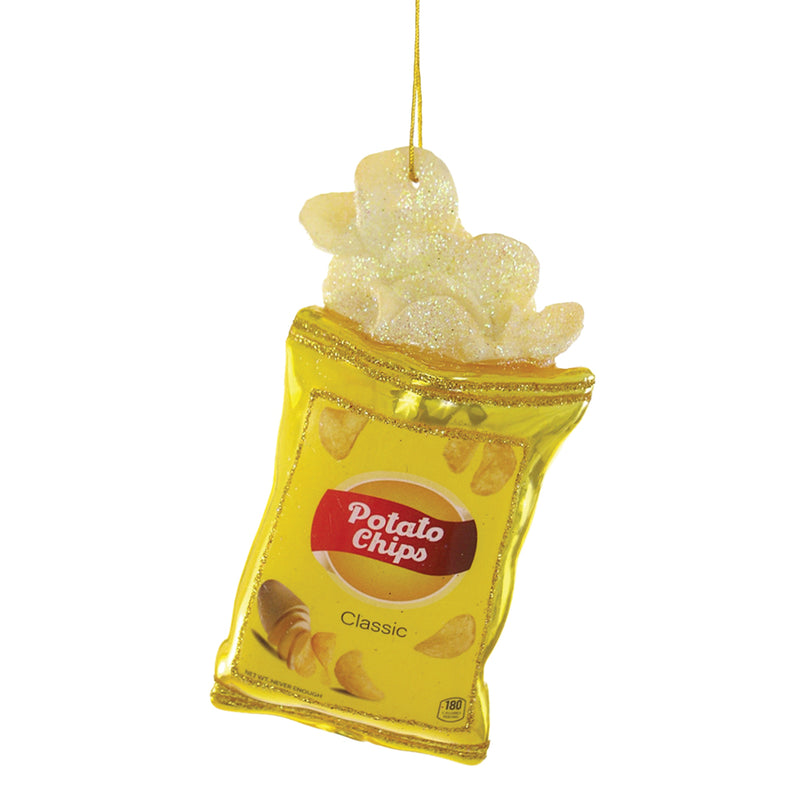 Glass Packet of Crisps Christmas Tree Decoration