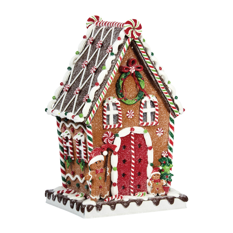 Pretty Light Up Gingerbread House with Gingerbread Man - 34cm