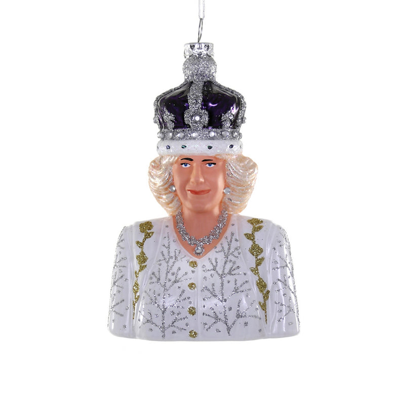 Queen Camilla Glass Christmas Decorations