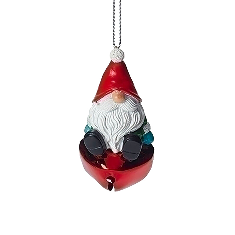Cheerful Gnome Jingle Bell Tree Decoration