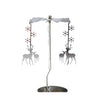 Silver Reindeer Tealight Spinner Candle Holder Home Decor